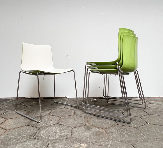 Image 1 of Set of 4 Katifa chairs by Arper, after 2000