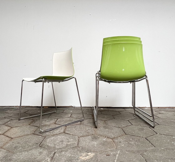 Image 1 of Set of 4 Katifa chairs by Arper, after 2000