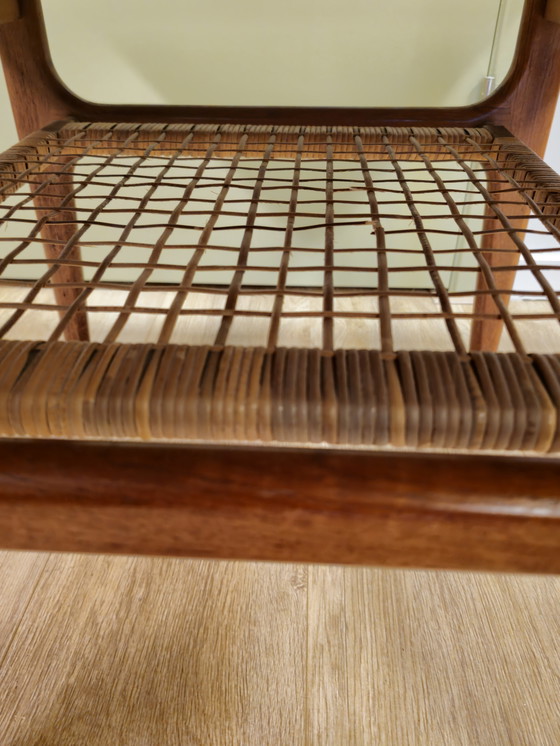 Image 1 of Vintage Danish Coffee Table Side Table Teak Wood Square