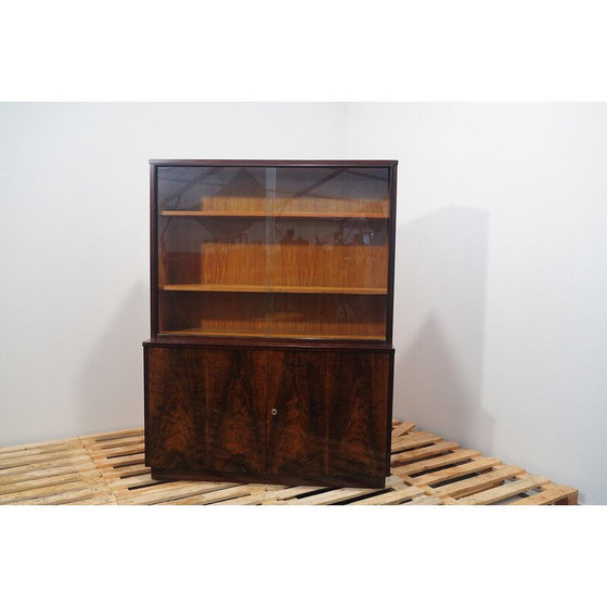 Image 1 of Libreria vintage in noce per Setona, Cecoslovacchia 1950