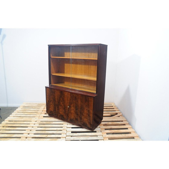 Image 1 of Libreria vintage in noce per Setona, Cecoslovacchia 1950