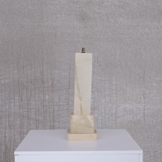 Image 1 of Vintage onyx table lamp, France 1970