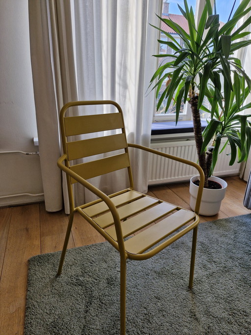 Tough Ochre Yellow Garden Chairs