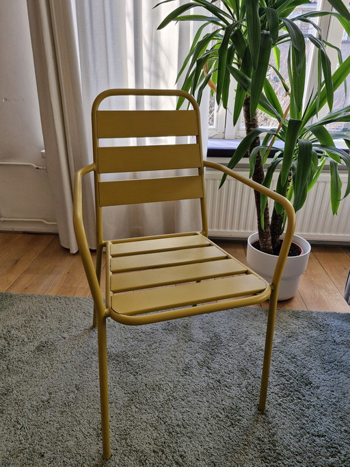 Tough Ochre Yellow Garden Chairs