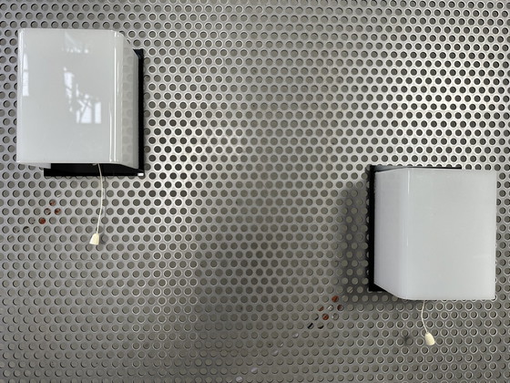 Image 1 of 2x lampes murales vintage - plexi