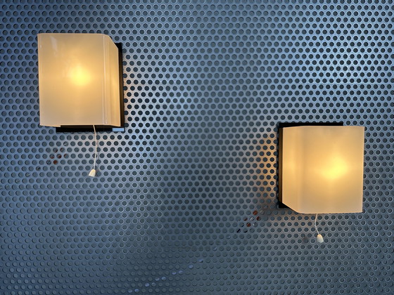 Image 1 of 2x lampes murales vintage - plexi