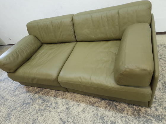 Image 1 of De Sede ds 76 designer sofa olive green couch modular sofa Desede