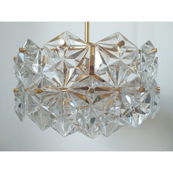 Image 1 of Vintage glass chandelier Kinkeldey, Germany, 1970s