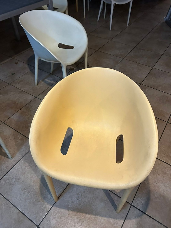 Image 1 of 4x Designer chairs Soft Egg Philippe Starck