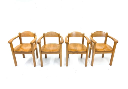 4x oak chair