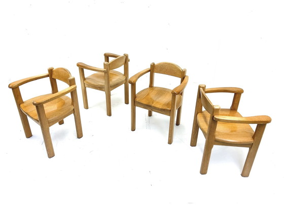 Image 1 of 4x oak chair