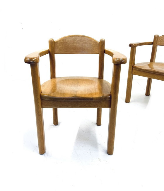 Image 1 of 4x oak chair