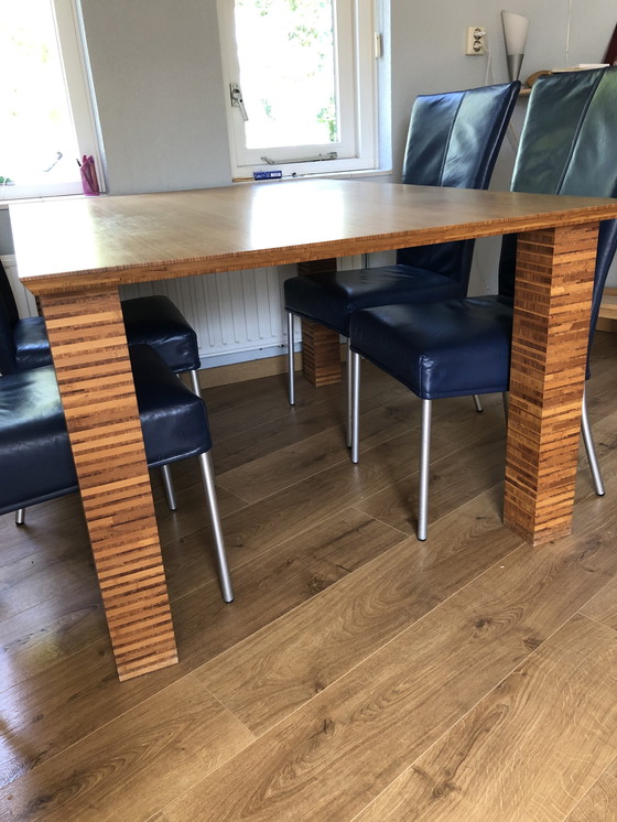 Image 1 of Bamboo dining room table