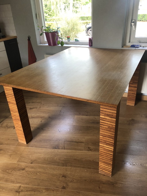 Bamboo dining room table