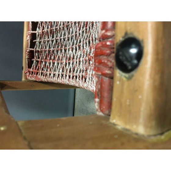 Image 1 of Poltrona vintage in legno e corda, 1960