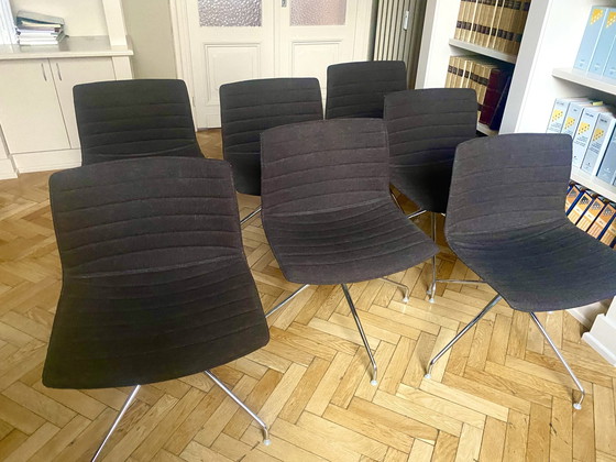 Image 1 of 8x Arper Catifa Dining Chairs