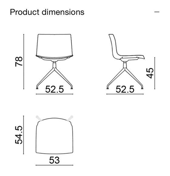 Image 1 of 8x Arper Catifa Dining Chairs