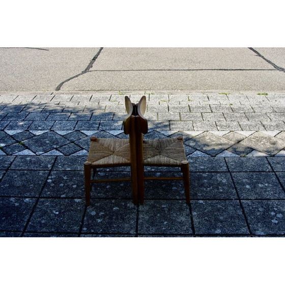Image 1 of Pair of vintage mulched children's chairs, 1950