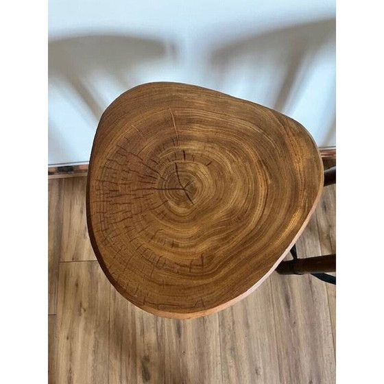 Image 1 of Pair of mismatched vintage high stools