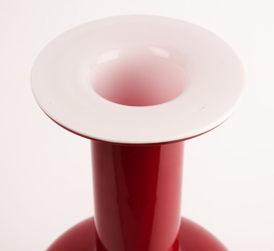 Image 1 of Gulvase rojo, Diseño Otto Brauer para Holmegaard