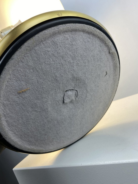 Image 1 of Brown and gold desk lamp 7603 by Heinz F.W. Stahl for Hillebrand 1970