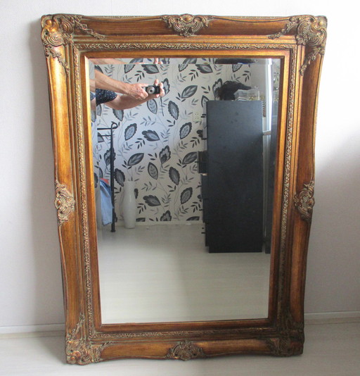 Large gold classic mirror