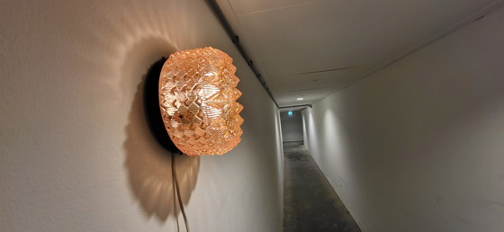 Image 1 of Bellissima lampada da soffitto in vetro anni '70