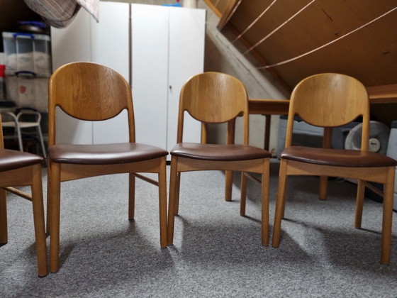 Image 1 of K.P. Mobler Danisch Design Table + 4 Korpur Design Chairs