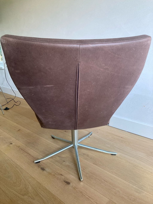 Leather Swivel Armchair