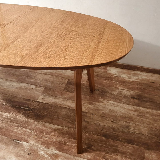 Image 1 of Oval Oak Extendable Dining Table