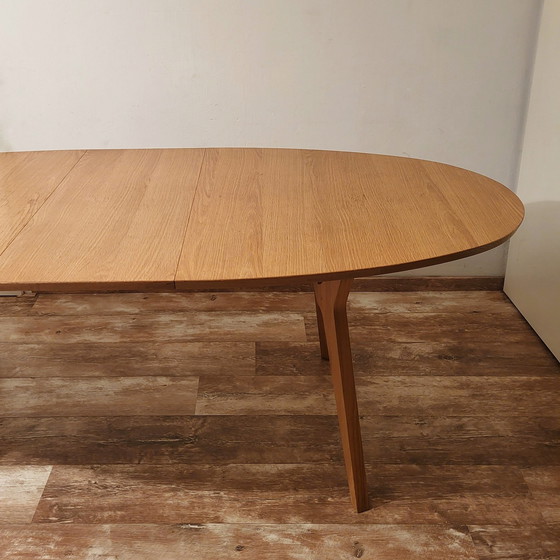 Image 1 of Oval Oak Extendable Dining Table