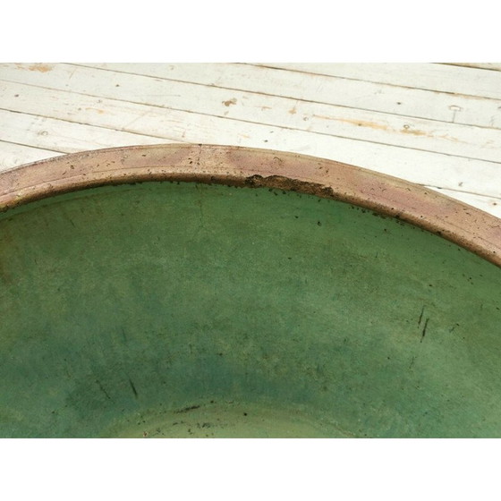 Image 1 of Boccia per pesci ovale d'epoca in pietra decorativa, Cina