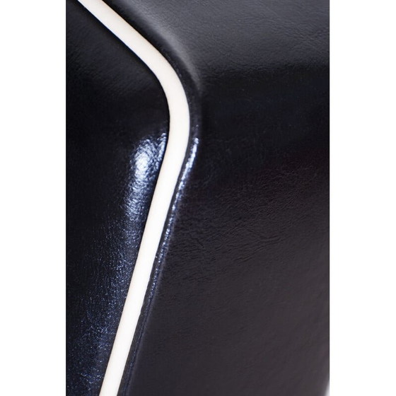 Image 1 of Pair of vintage black leather armchairs by Mucke-Melder, 1930