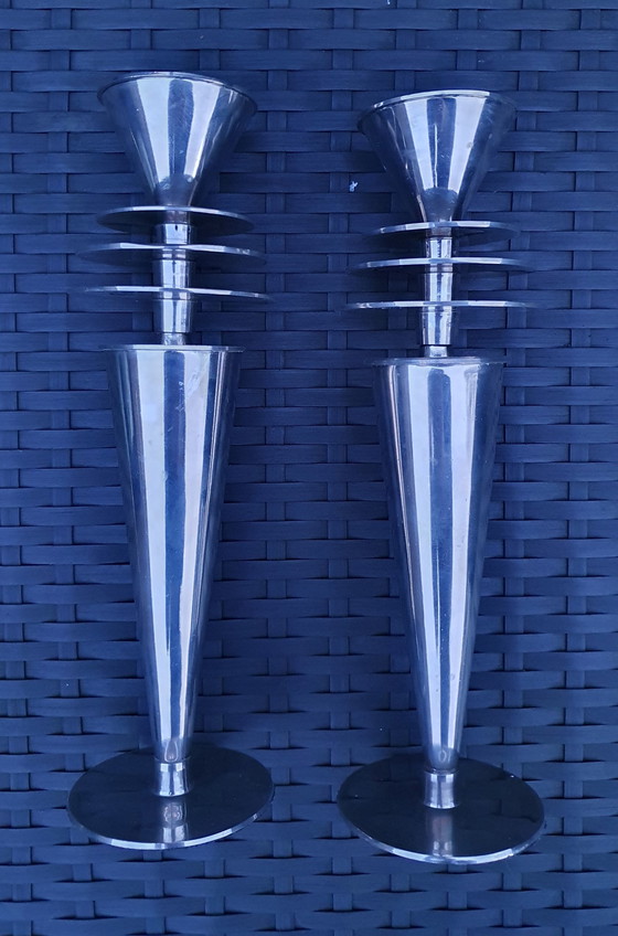 Image 1 of 2x vintage candlestick