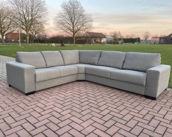 Image 1 of Grey Fabric Corner Sofa