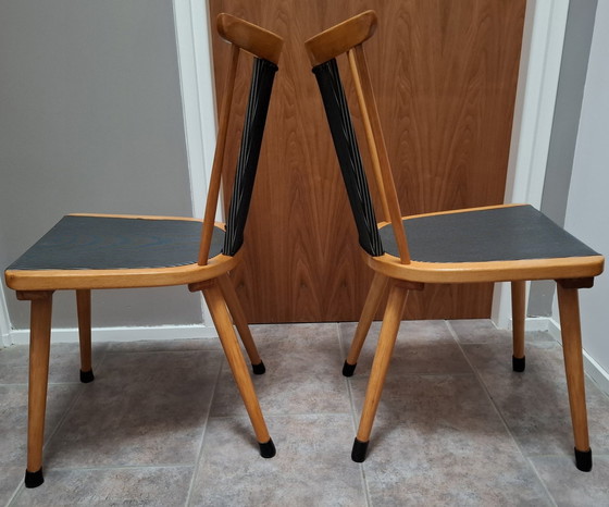 Image 1 of 2 Rod Chairs From 1950s