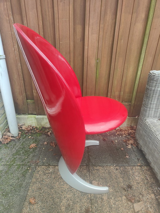 Red Patent Leather Reflex Reflex - Petalo Chair