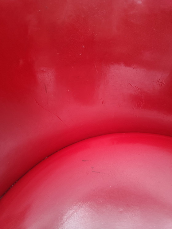 Image 1 of Red Patent Leather Reflex Reflex - Petalo Chair