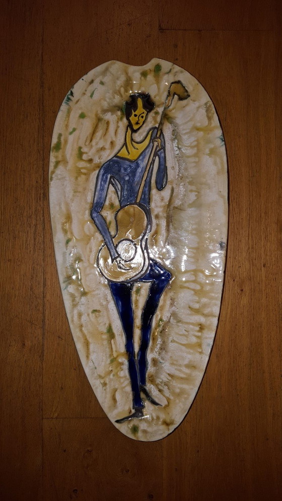 Image 1 of Ceramic Wall Sign 1960 Cyclope Annecy France