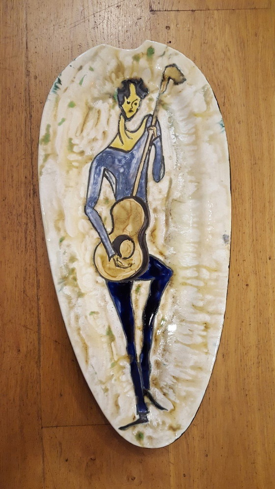 Image 1 of Ceramic Wall Sign 1960 Cyclope Annecy France