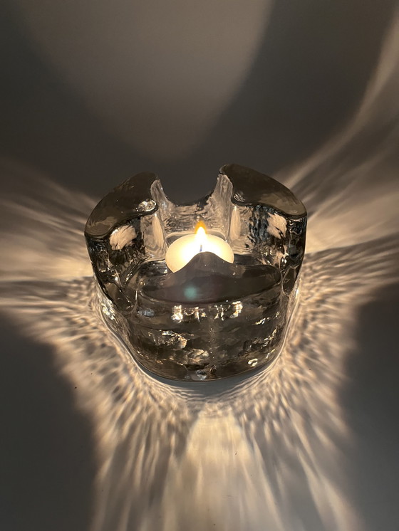 Image 1 of Solid Glass Candlestick