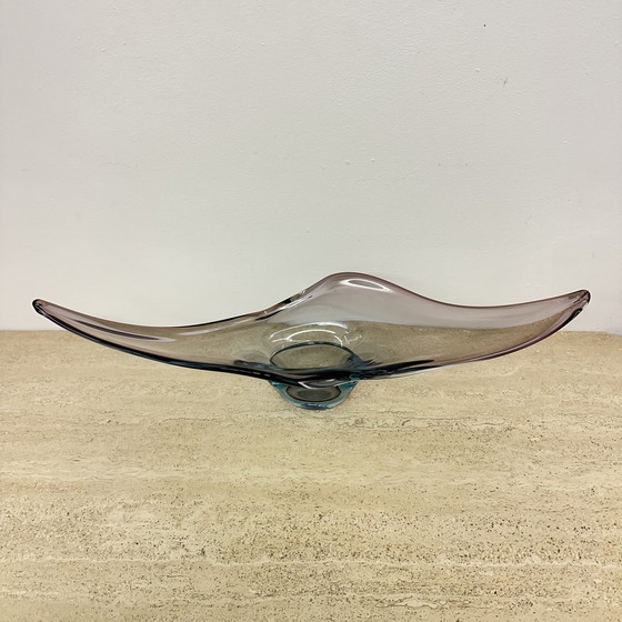 Image 1 of Escultura de cuenco de cristal de Murano Sommerso, década de 1960