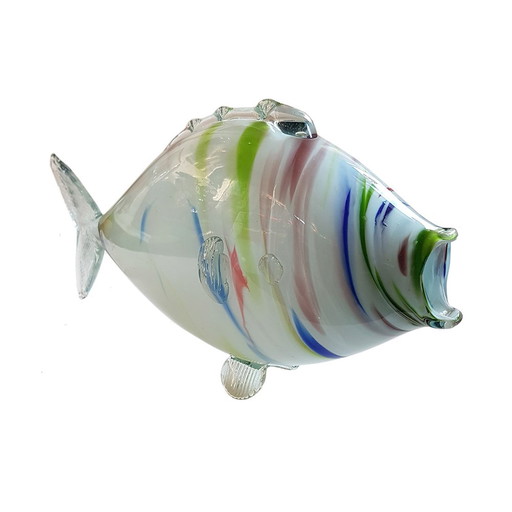 Grand poisson en verre de Murano, années 1950