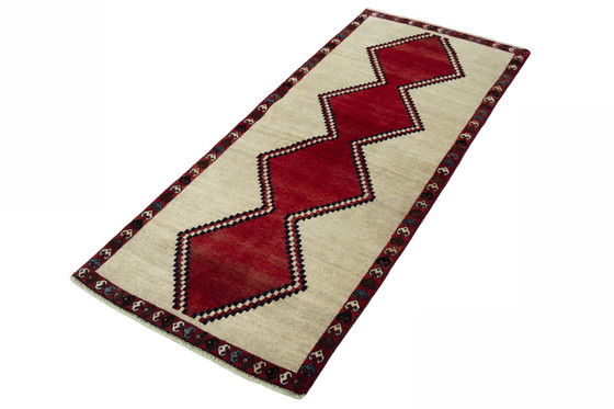 Image 1 of Hand-knotted Gabbeh nomadic rug - 240 X 99 Cm