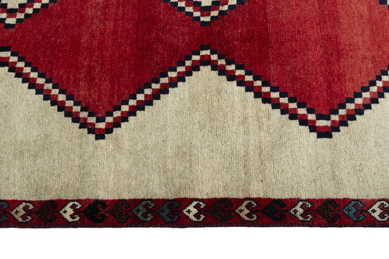 Image 1 of Hand-knotted Gabbeh nomadic rug - 240 X 99 Cm