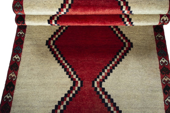 Image 1 of Hand-knotted Gabbeh nomadic rug - 240 X 99 Cm