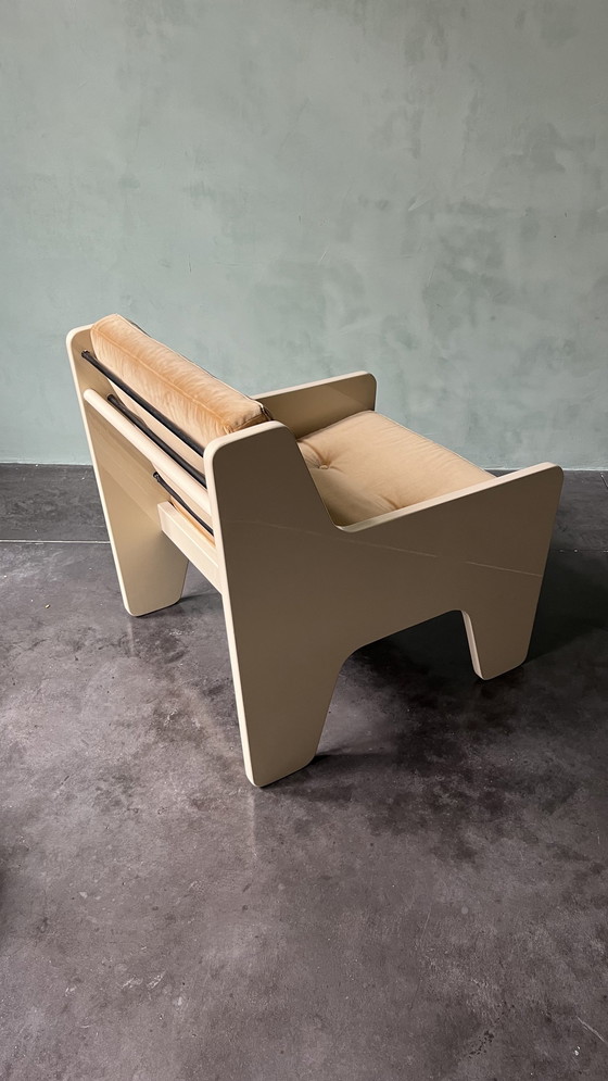 Image 1 of Mid - Century Modern Lacquered Wood Armchair