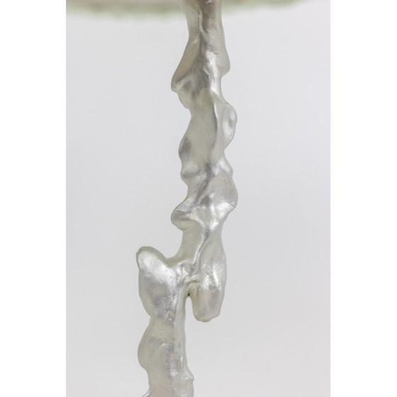 Image 1 of Vintage pedestal table in amazonite and semi-precious stone, France