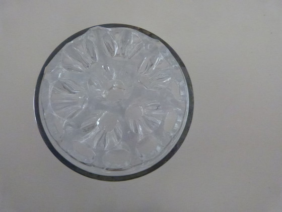 Image 1 of 19-hole molded glass flower holder vase English