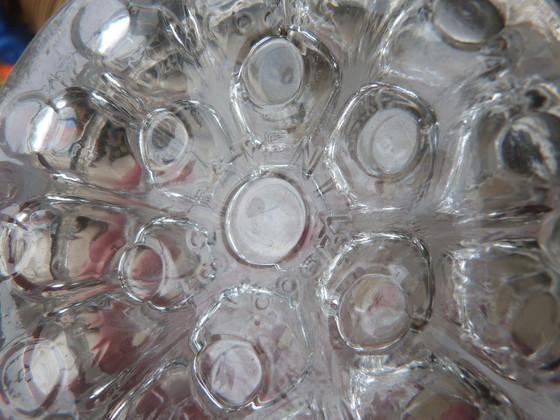 Image 1 of 19-hole molded glass flower holder vase English